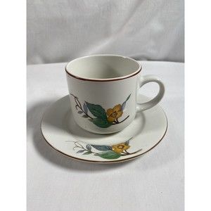 Set of Woodhill by Citation Stoneware Coffee Cup Tea Cup & Saucer #7 READ